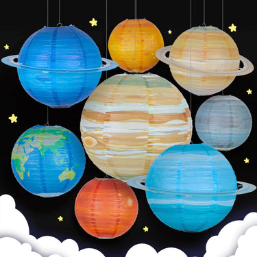 Abat-jour en papier pour lanterne en forme de planète